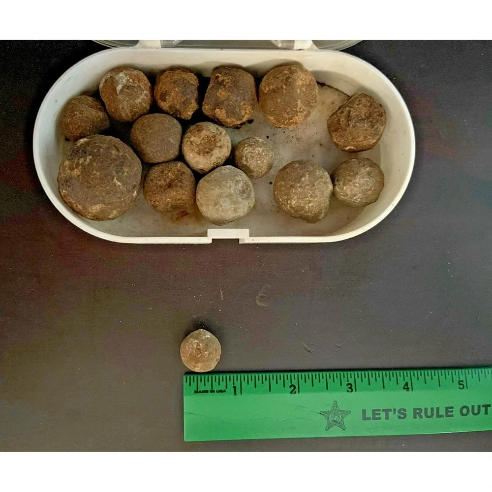 Civil War Era Grape Shot Canister Lot of‎ 15~1.60 lbs-South Carolina Recovery